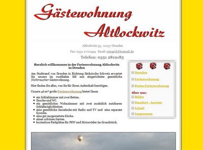 Gstewohnung - Ferienwohnung Altlockwitz in Dresden
