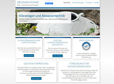 responsive Webseite Klr- und Abwasseranlagen Siegmar Khne
